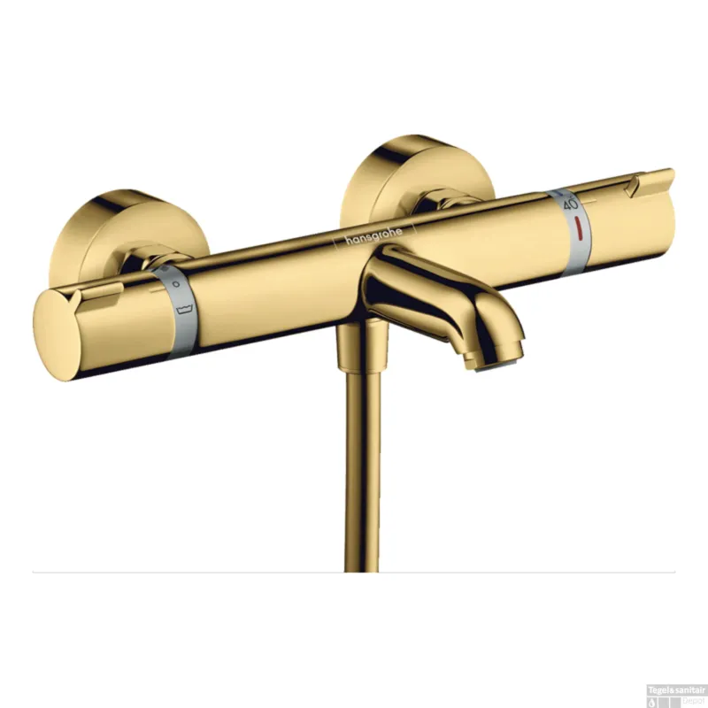 Opbouw Badthermostaat Ecostat Comfort Hansgrohe Gepolijst Goud Premium