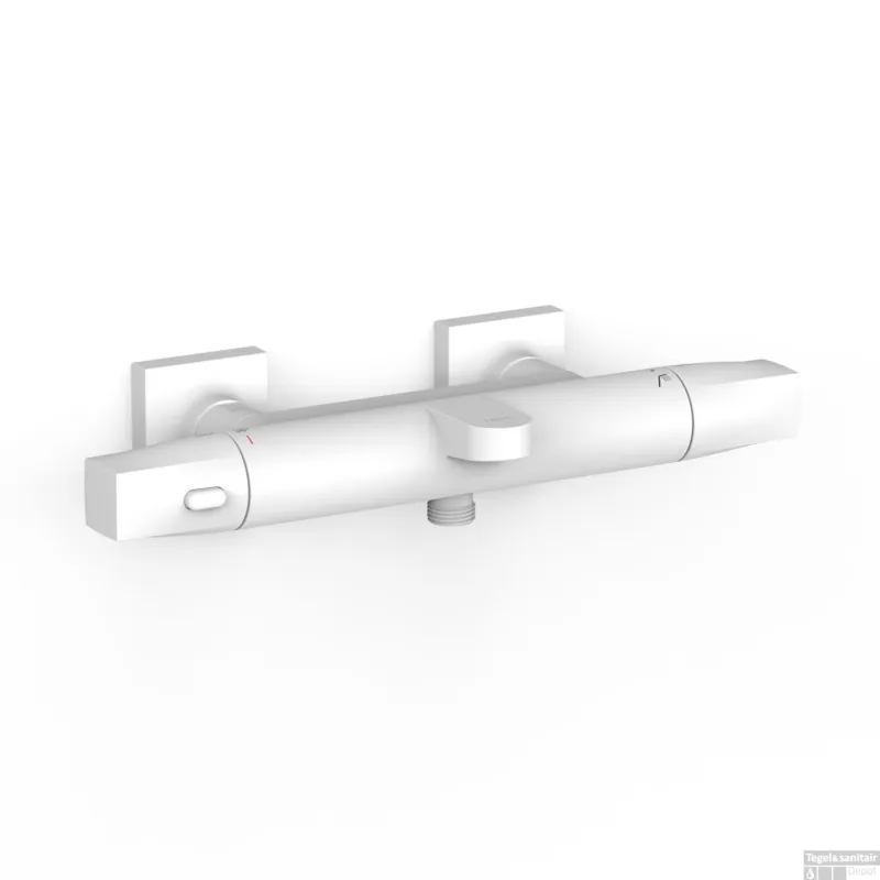 Merkproduct Thermostatische Mengkraan Tres Over-Wall voor Bad en Douche Mat Wit