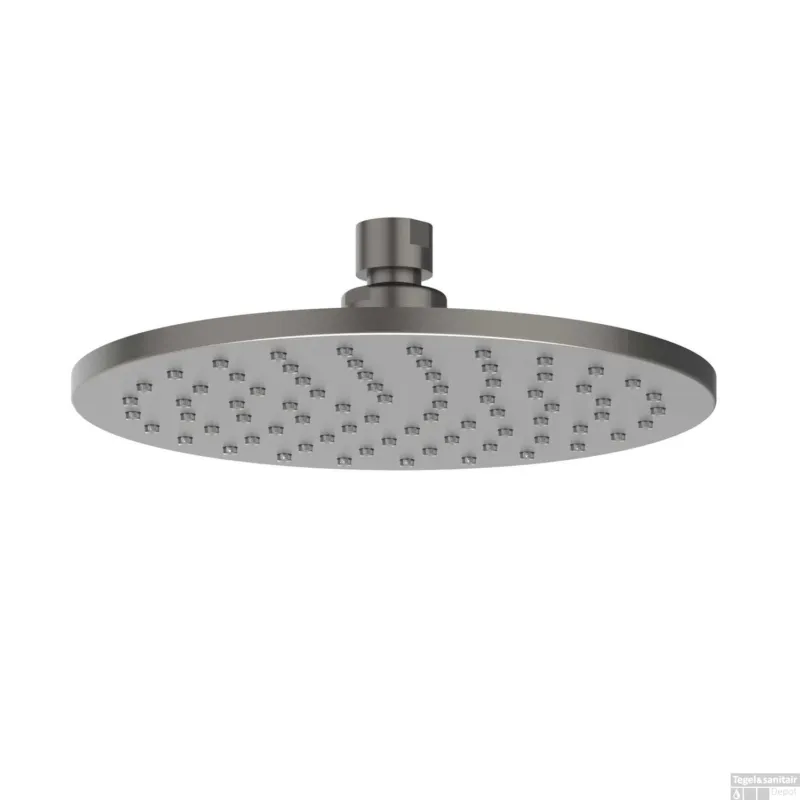 Snelle Levering Hoofddouche IVY Medium 20 cm Anti-Kalk Nozzels Geborsteld Metal Black PVD