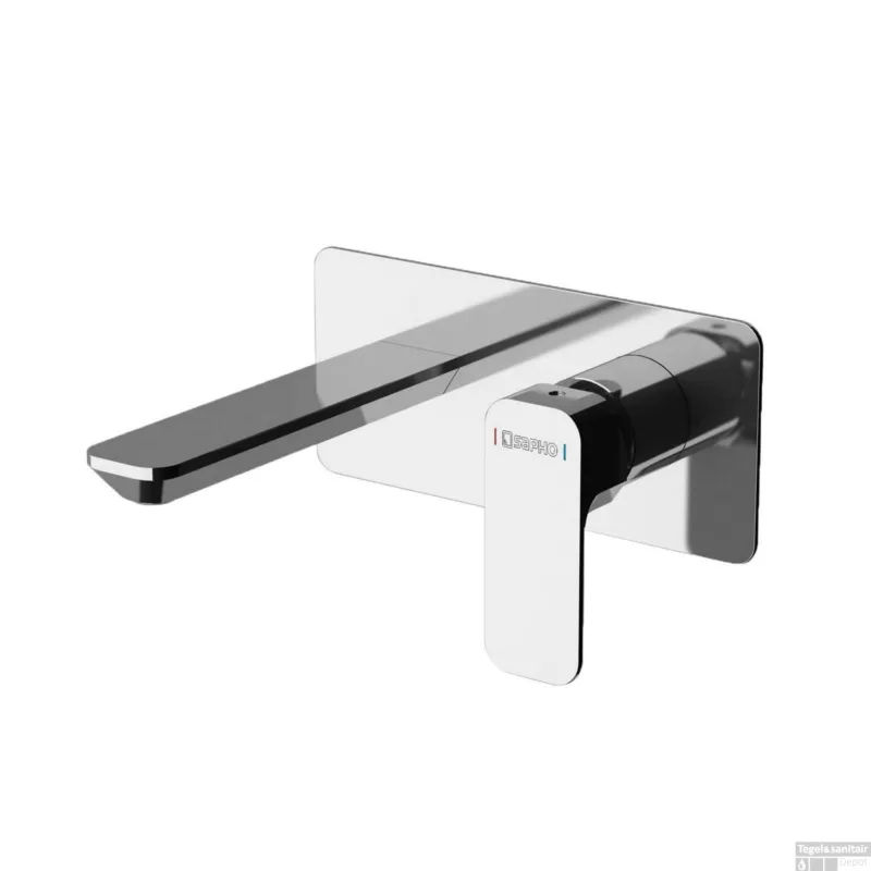 Wastafelmengkraan Inbouw Sapho Spy 1-hendel Uitloop Recht 19 cm Chroom Betaalbaar