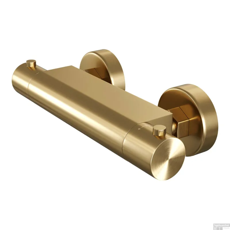 Douchekraan Brauer Gold Edition Opbouw Thermostatisch Geborsteld Goud Finale Uitverkoop