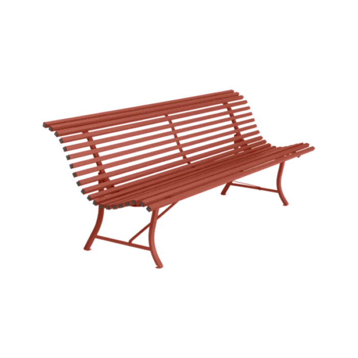 Fermob Louisiane tuinbank 200 cm-Red Ochre Laatste Versie