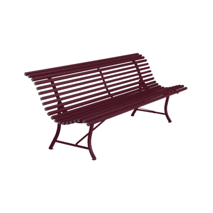 Fermob Louisiane tuinbank 200 cm-Black Cherry Hoge Kwaliteit