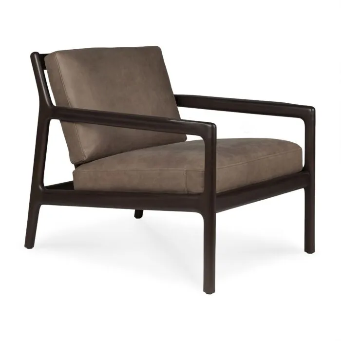 Gereduceerde Prijs Ethnicraft Jack loungestoel - Terra Nubuck Leather