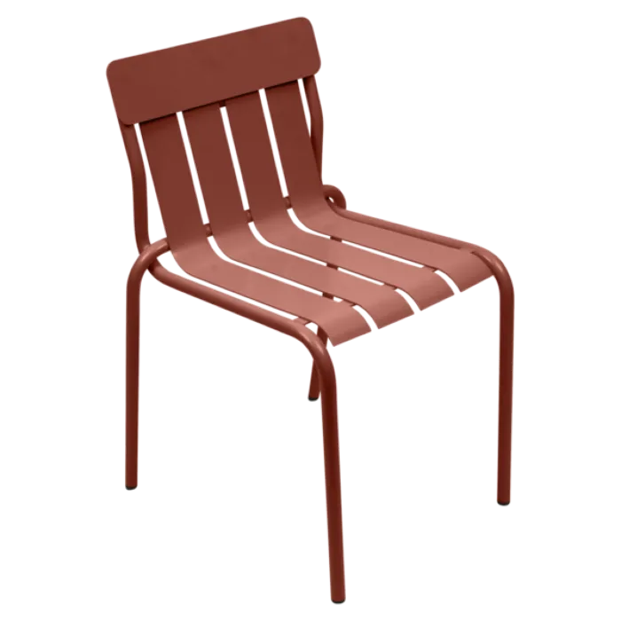 Fermob Stripe tuinstoel-Red Ochre Finale Uitverkoop