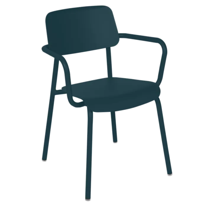 Fermob Studie tuinstoel met armleuning-Acapulco Blue Express Levering