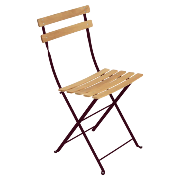 Fermob Bistro Natural tuinstoel-Black Cherry Voordeelprijs