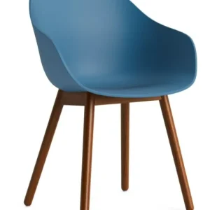 HAY AAC 212 eetkamerstoel - walnoot onderstel-Azure blue Nieuw