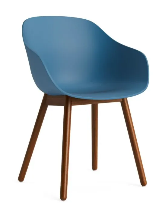 HAY AAC 212 eetkamerstoel - walnoot onderstel-Azure blue Nieuw