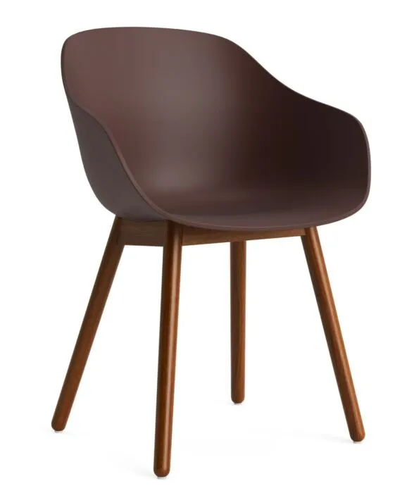 Aanbieding HAY AAC 212 eetkamerstoel - walnoot onderstel-Raisin
