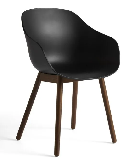 Gratis Retour HAY AAC 212 eetkamerstoel - walnoot onderstel-Black