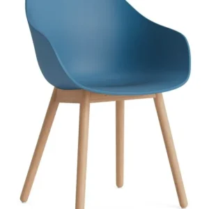 Korting HAY AAC 212 eetkamerstoel - eiken onderstel-Azure blue