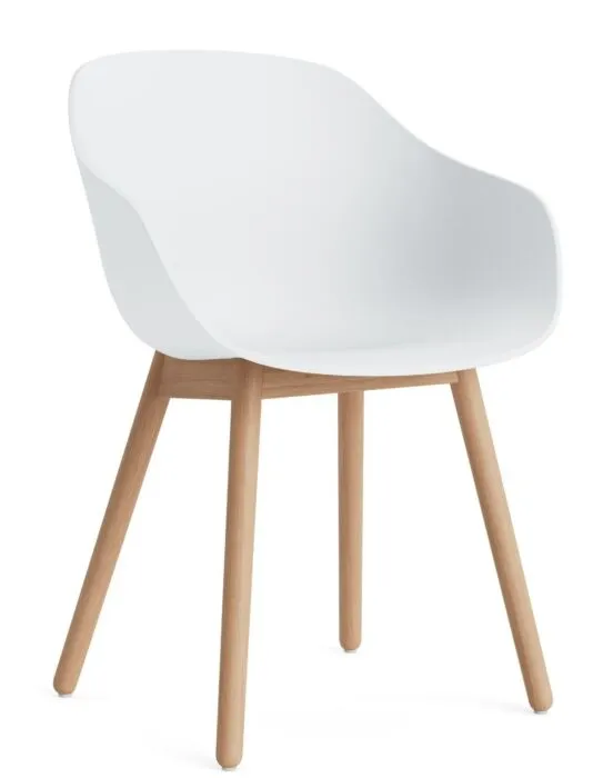 Hete Deal HAY AAC 212 eetkamerstoel - eiken onderstel-White