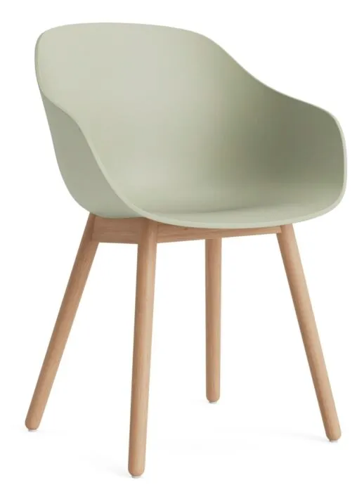 Aanbieding HAY AAC 212 eetkamerstoel - eiken onderstel-Pastel green