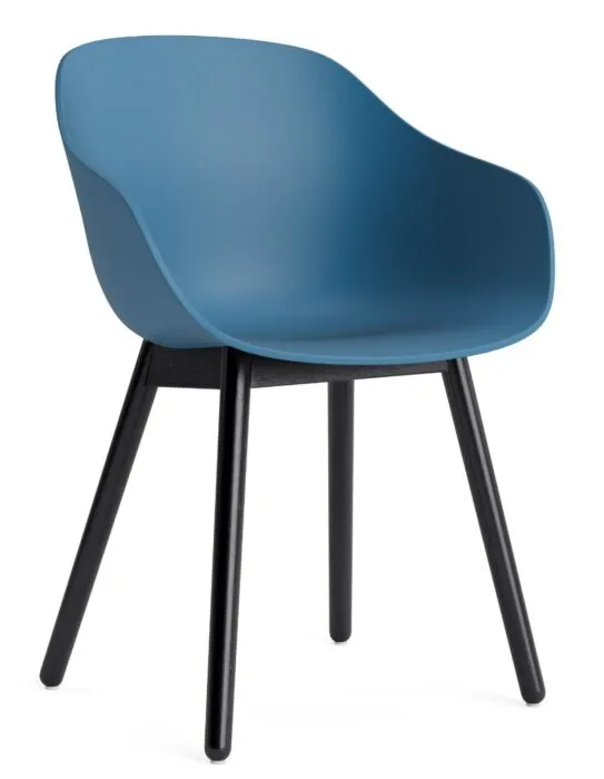 HAY AAC 212 eetkamerstoel - zwart onderstel-Azure blue Koop Online