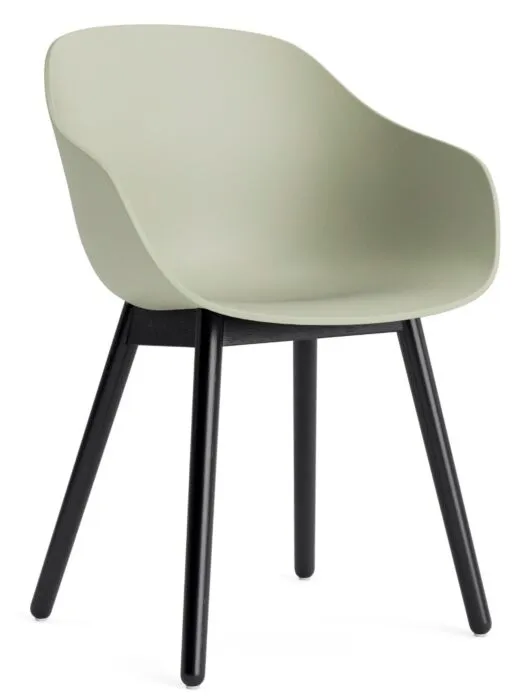 HAY AAC 212 eetkamerstoel - zwart onderstel-Pastel green Beste Prijs