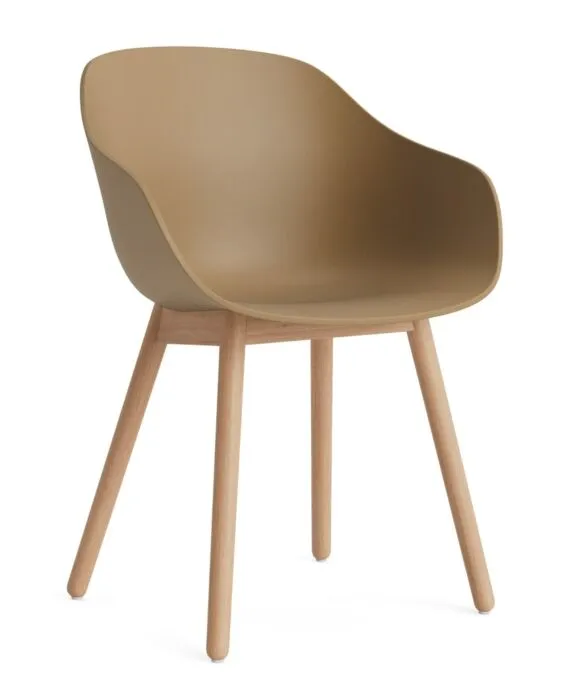 HAY AAC 222 eetkamerstoel - Eiken onderstel-Clay Weekendaanbieding
