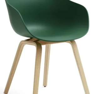 HAY AAC 222 eetkamerstoel - Eiken onderstel-Teal Green Merkproduct