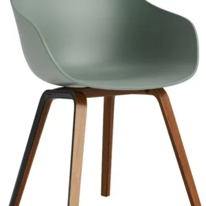 Weekendaanbieding HAY AAC 222 eetkamerstoel - Walnoot onderstel-Fall Green