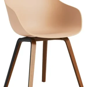 HAY AAC 222 eetkamerstoel - Walnoot onderstel-Pale Peach Seizoensaanbieding