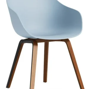 HAY AAC 222 eetkamerstoel - Walnoot onderstel-Slate Blue Koop Online