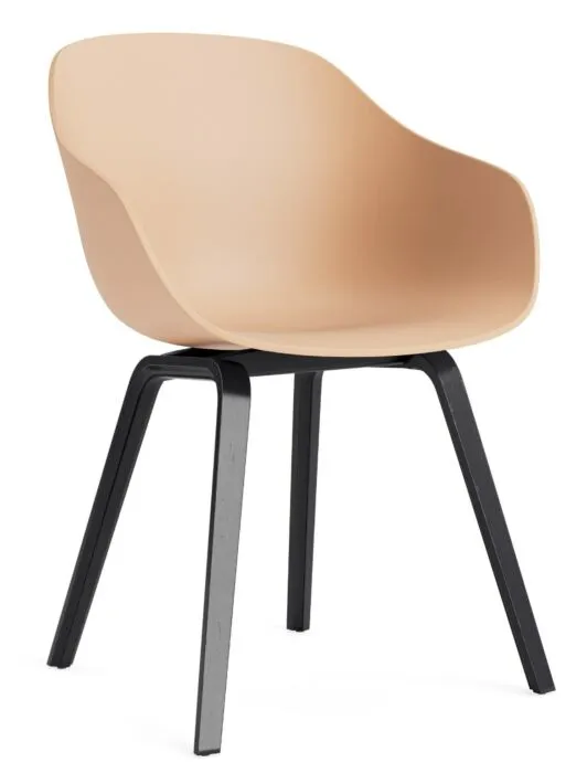 HAY AAC 222 eetkamerstoel - Zwart onderstel-Pale Peach Merkproduct