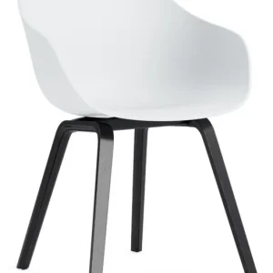 HAY AAC 222 eetkamerstoel - Zwart onderstel-White Dagaanbieding