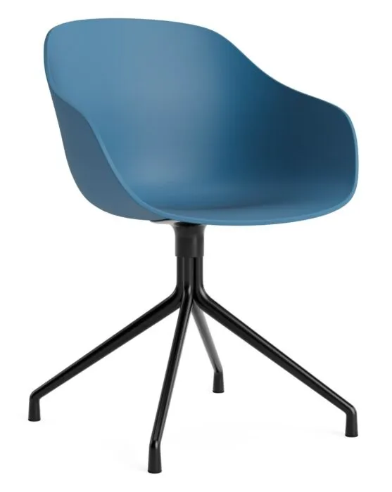 HAY AAC 220 stoel - zwart onderstel-Azure blue Merkproduct