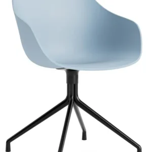 HAY AAC 220 stoel - zwart onderstel-Slate Blue Seizoensaanbieding