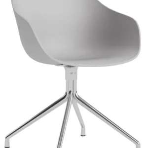 Aanbieding HAY AAC 220 stoel - chrome onderstel-Concrete grey