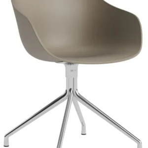 Koop Online HAY AAC 220 stoel - chrome onderstel-Khaki