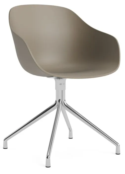 Koop Online HAY AAC 220 stoel - chrome onderstel-Khaki