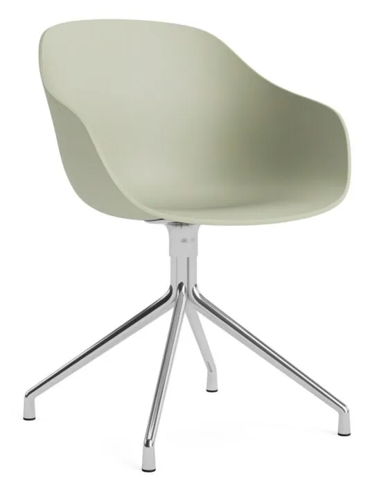 HAY AAC 220 stoel - chrome onderstel-Pastel green Seizoensaanbieding