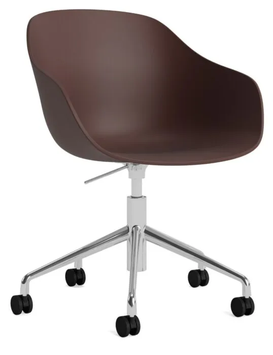 Hete Deal HAY AAC 252 bureaustoel-Chrome onderstel-Raisin