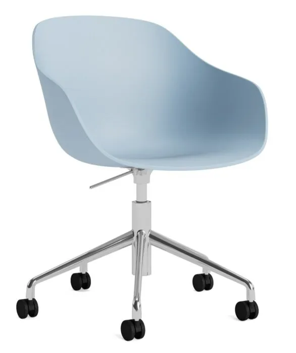 HAY AAC 252 bureaustoel-Chrome onderstel-Slate Blue Must-Have