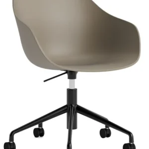 HAY AAC 252 bureaustoel-Zwart onderstel-Khaki Must-Have