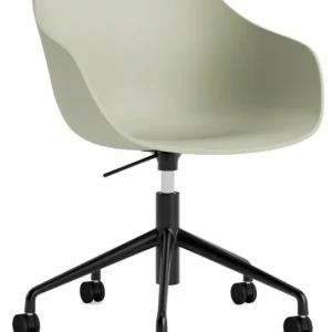 HAY AAC 252 bureaustoel-Zwart onderstel-Pastel green Favoriet