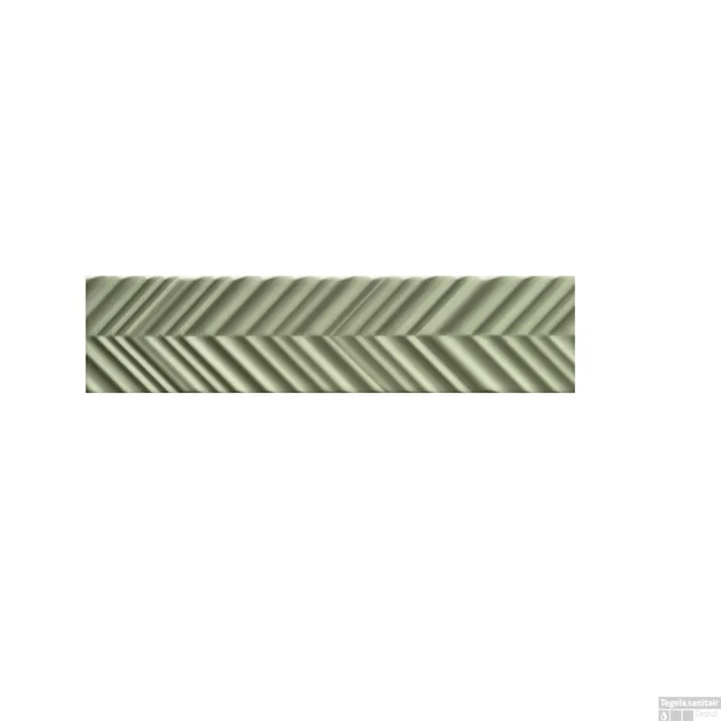 Wandtegel JOS. Dust 5X20 cm 9mm Sage Mat Chevron (Doosinhoud 0.44 m2) Koop Vandaag