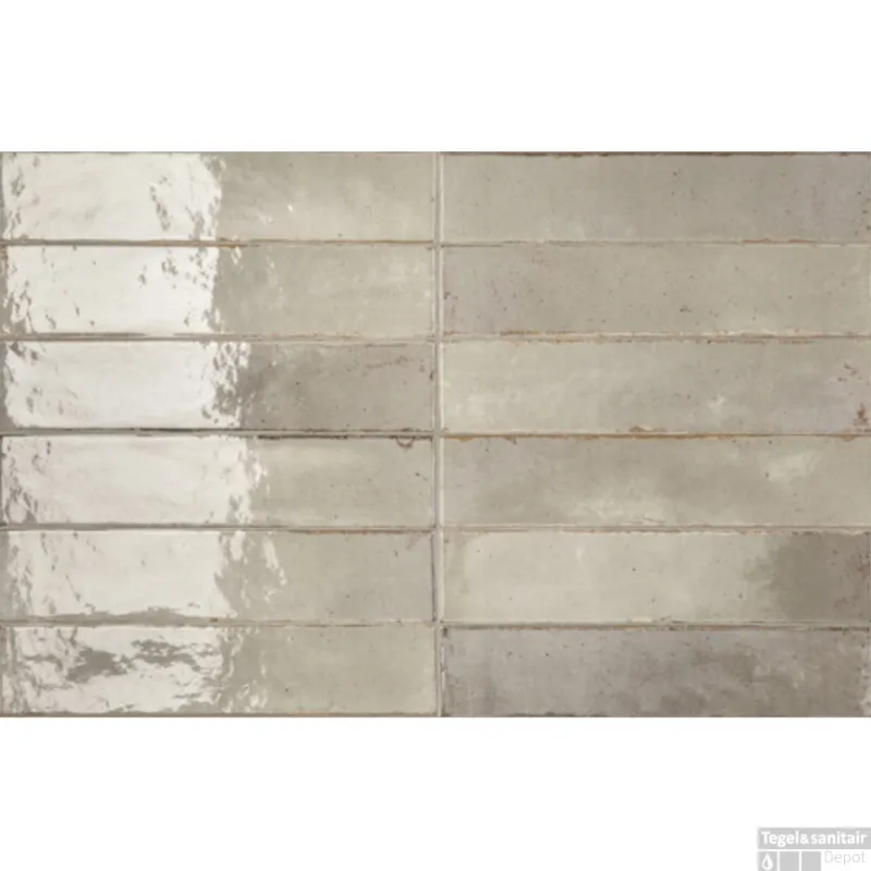 Wandtegel Ceramic-Apolo Raku 6x27 cm Greige (Doosinhoud 0,78 M2) Korting