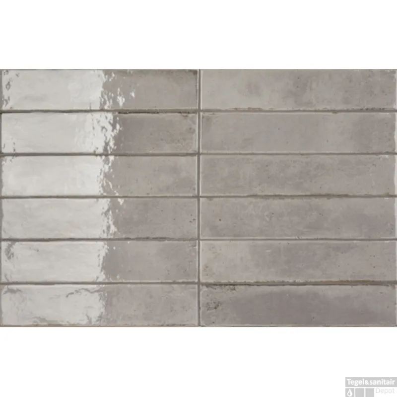Speciale Aanbieding Wandtegel Ceramic-Apolo Raku 6x27 cm Grey (Doosinhoud 0,78 M2)