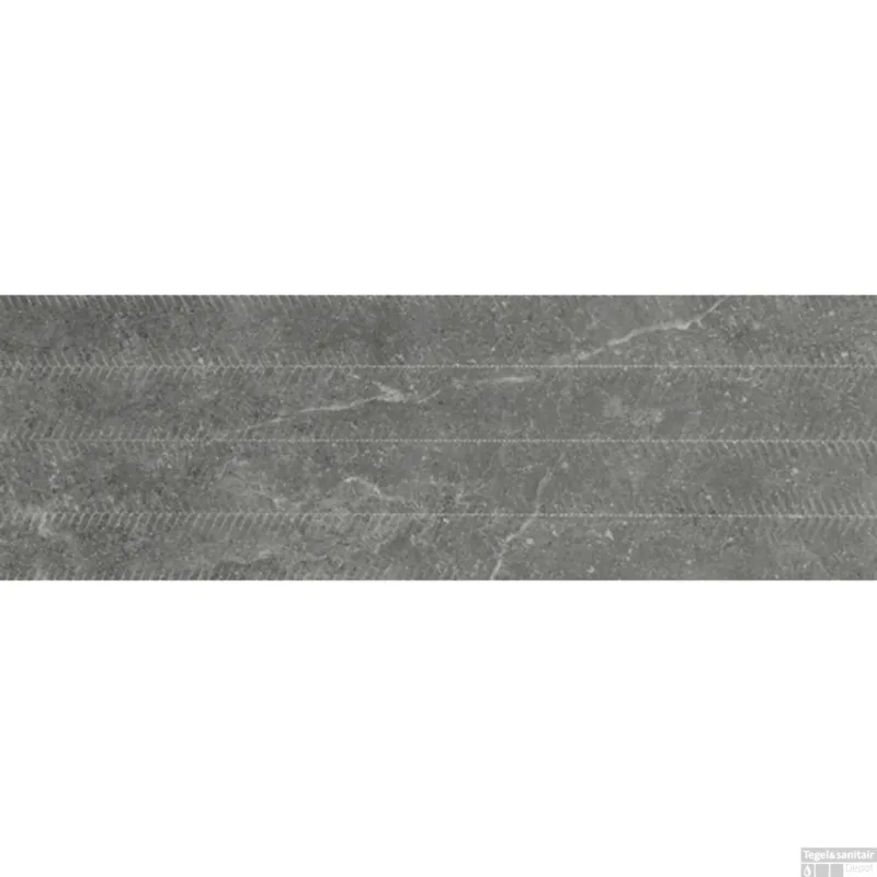 Goedkoop Wandtegel Jos Haag Jos Storm Block Cloud 25x75 cm Mat Zwart (Doosinhoud 1.31m²)