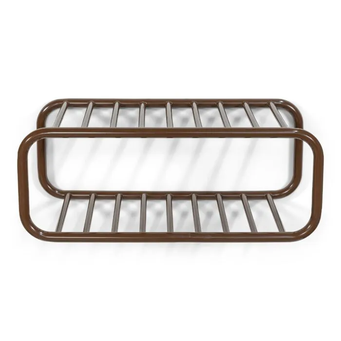 Direct Verzonden Spinder Design Retro schoenenrek-Chocolate Brown