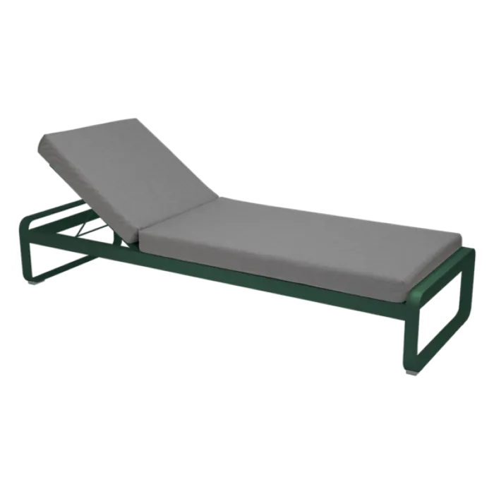 Laatste Kans Fermob Bellevie ligbed met flannel grey zitkussen-Cedar Green