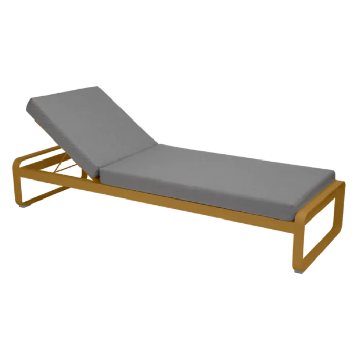 Hete Deal Fermob Bellevie ligbed met flannel grey zitkussen-Gingerbread