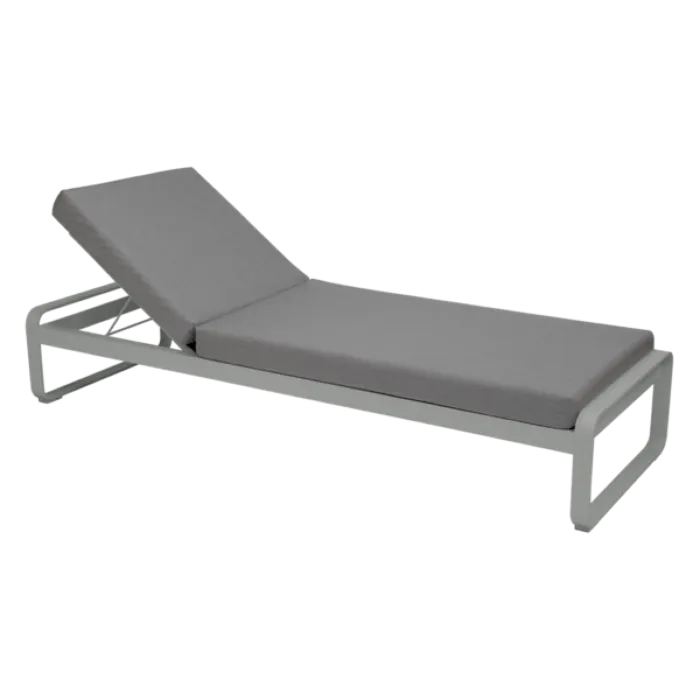 Fermob Bellevie ligbed met flannel grey zitkussen-Lapilli Grey Tijdelijk Beschikbaar