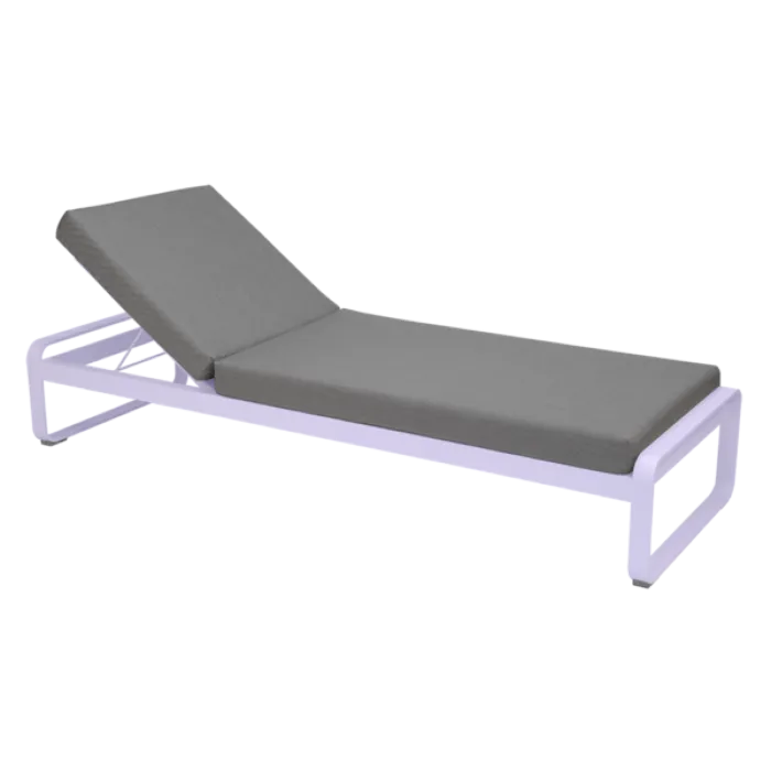 Beperkte Voorraad Fermob Bellevie ligbed met flannel grey zitkussen-Marshmallow