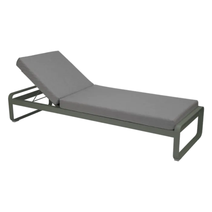 Premium Fermob Bellevie ligbed met flannel grey zitkussen-Rosemary