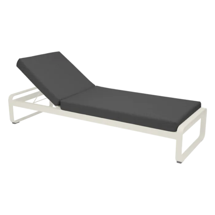 Fermob Bellevie ligbed met graphite grey zitkussen-Clay Grey Express Levering