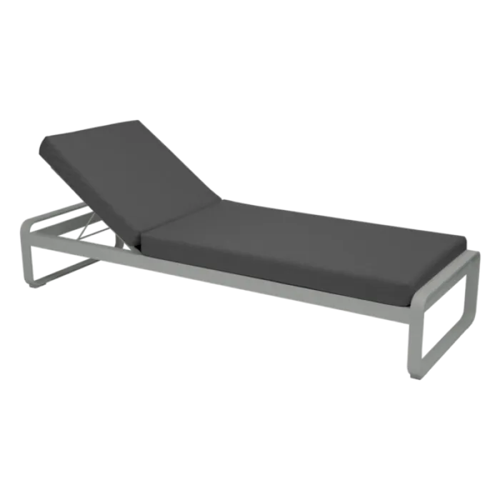 Fermob Bellevie ligbed met graphite grey zitkussen-Lapilli Grey Gereduceerde Prijs
