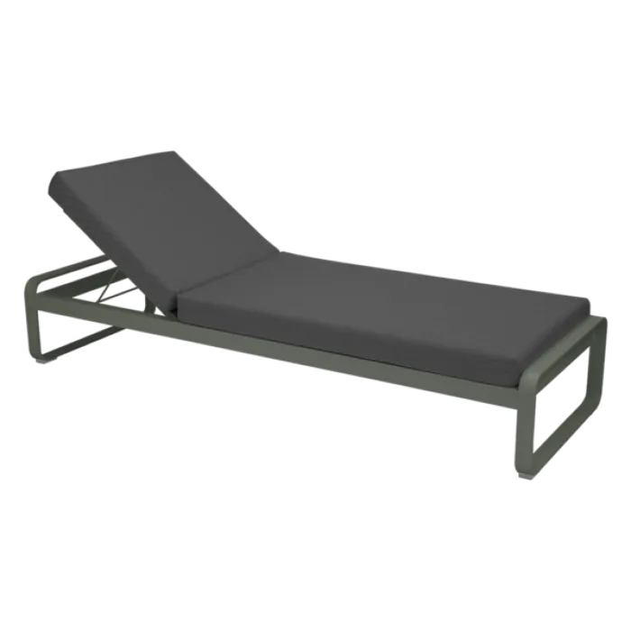 Flitsaanbieding Fermob Bellevie ligbed met graphite grey zitkussen-Rosemary